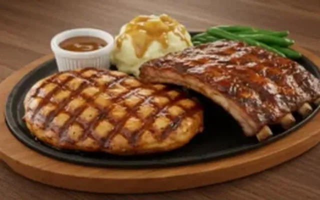 BBQ Chicken + Ribs — Texas Roadhouse