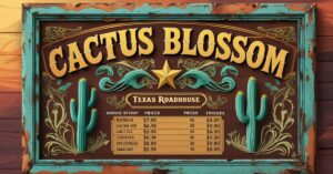 Texas Roadhouse Cactus Blossom Menu Prices 2025